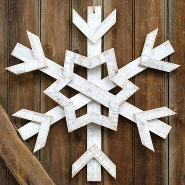 Wooden Jumbo Snowflake, 24